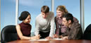 young executives around a table