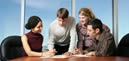 young executives around a table