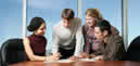 young executives around table