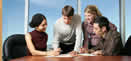 young executives around table